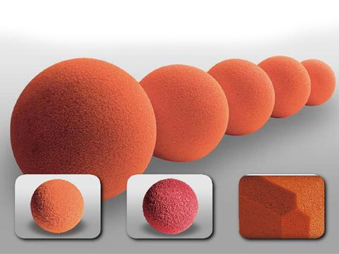 कारखाने की आपूर्ति विभिन्न आकार कंक्रीट पम्प पाइप सफाई स्पंज बॉल