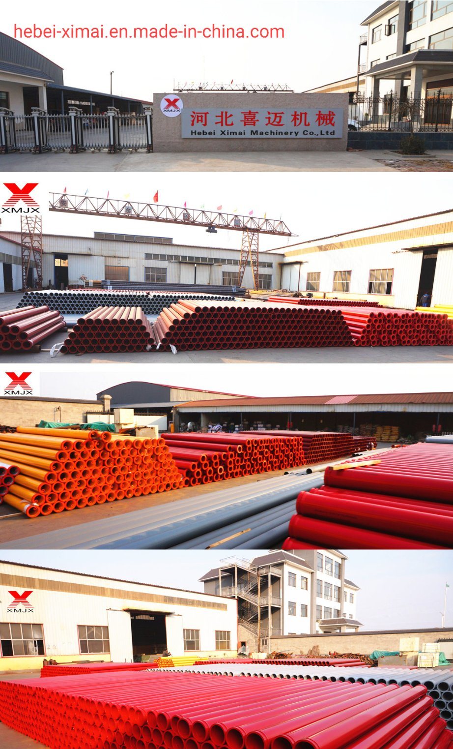 ბეტონის ტუმბოს მილის ხაზი St52 Seamless Pipe 4.5mm