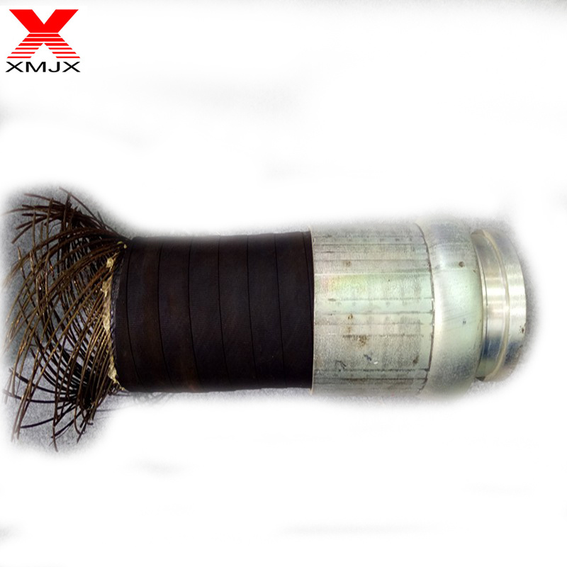 Gumová koncová hadica čerpadla vystužená oceľovým drôtom a vláknom