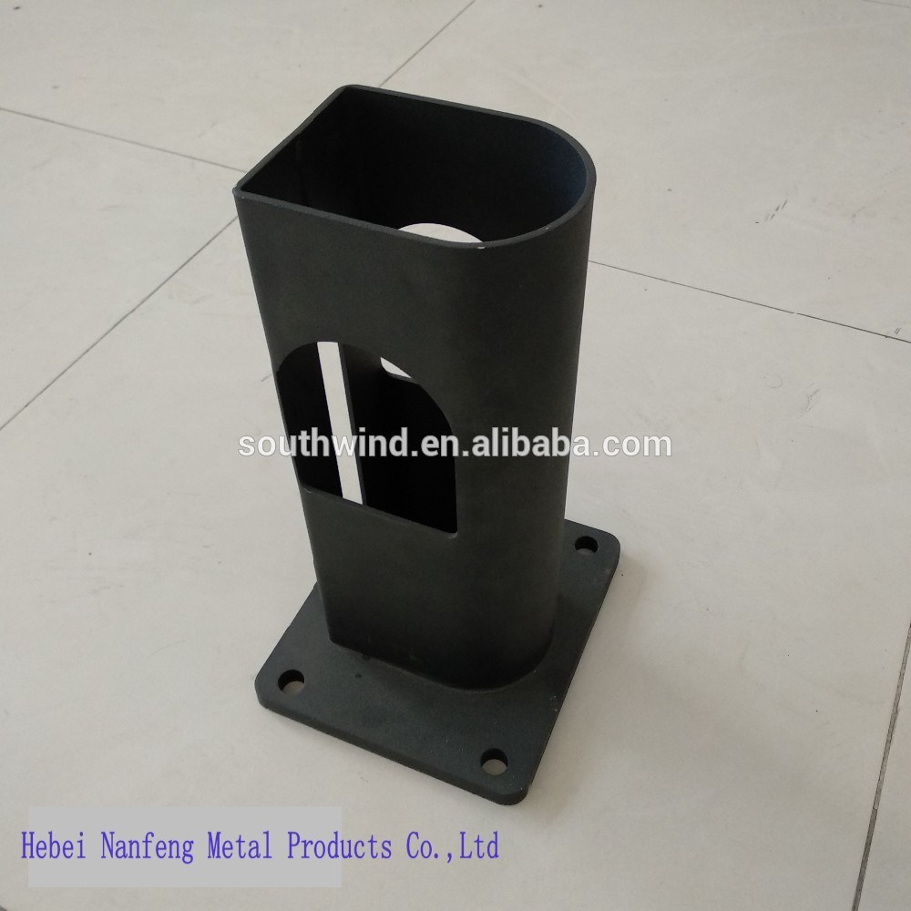 Pedestal metálico de soporte de base de soldadura de estampado cadrado de deseño personalizado