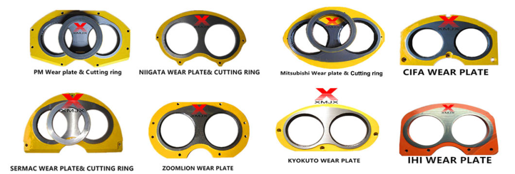 Konkretong Pump Spare Parts Wear Plate & Cutting Ring