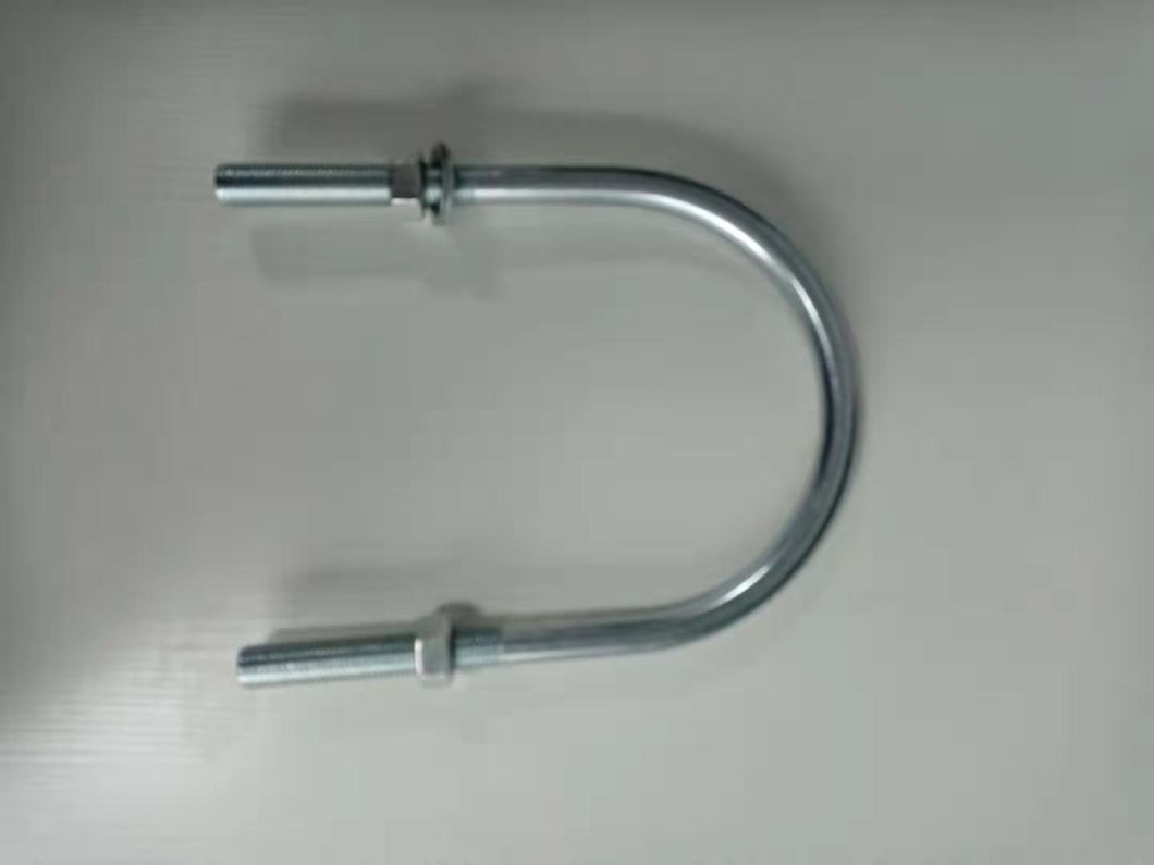Stainless Steel Hoop U Type Pipe Clamp with Zinc-Plated