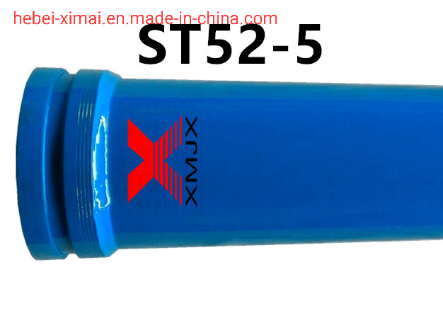 Red and Blue Color Concrete Pump St 52 Single Wall Pipe